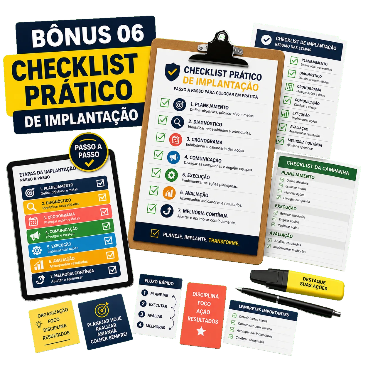 Bônus 06 — checklist prático de implantação