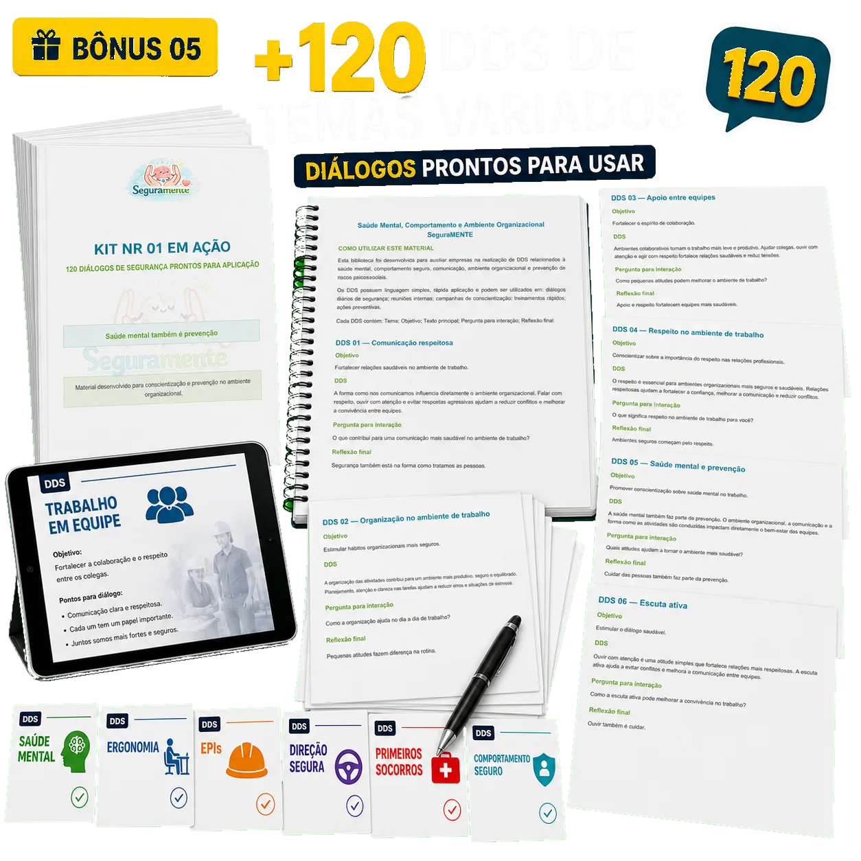 Bônus 05 — mais de 120 DDS de temas variados